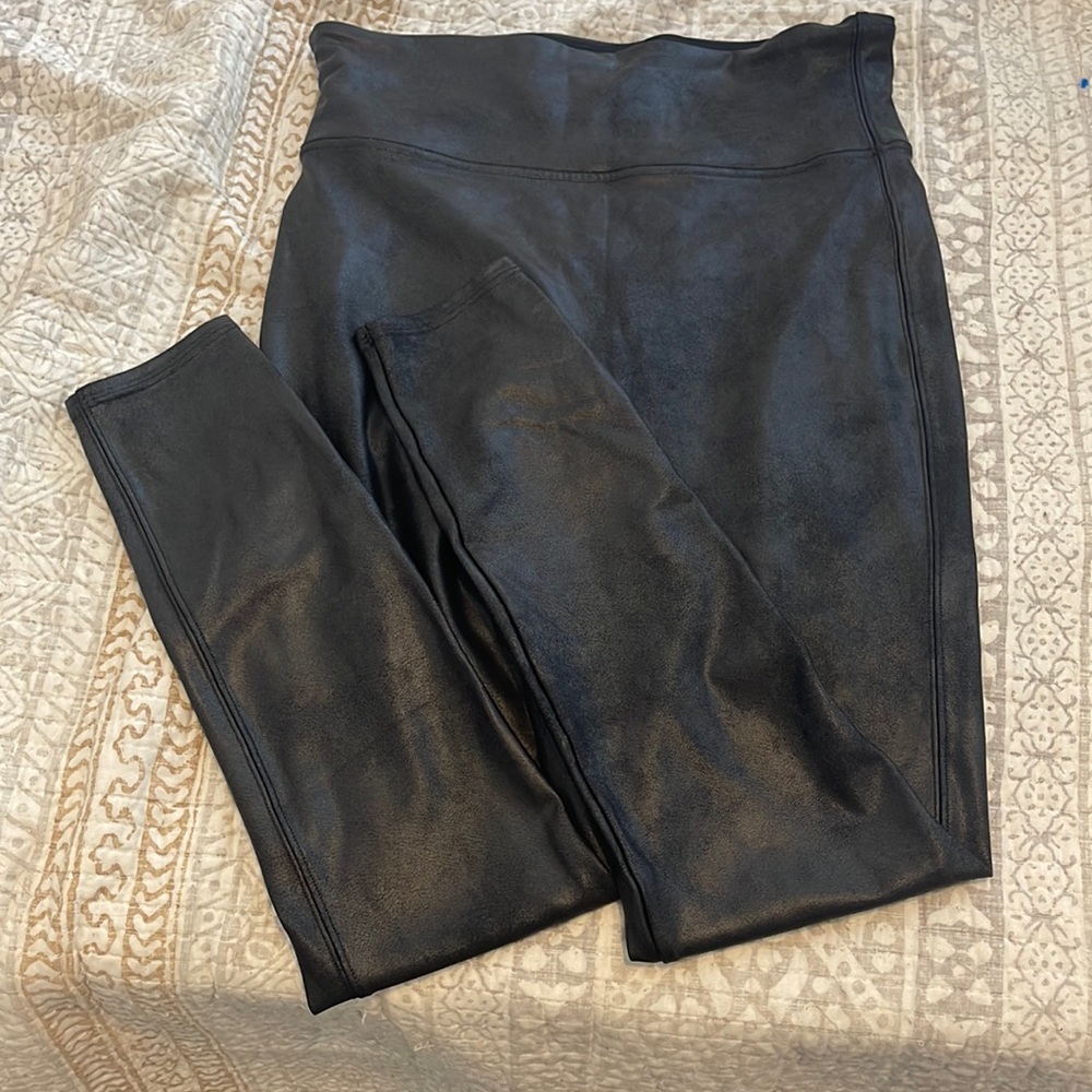 SPANX Faux Leather Leggings